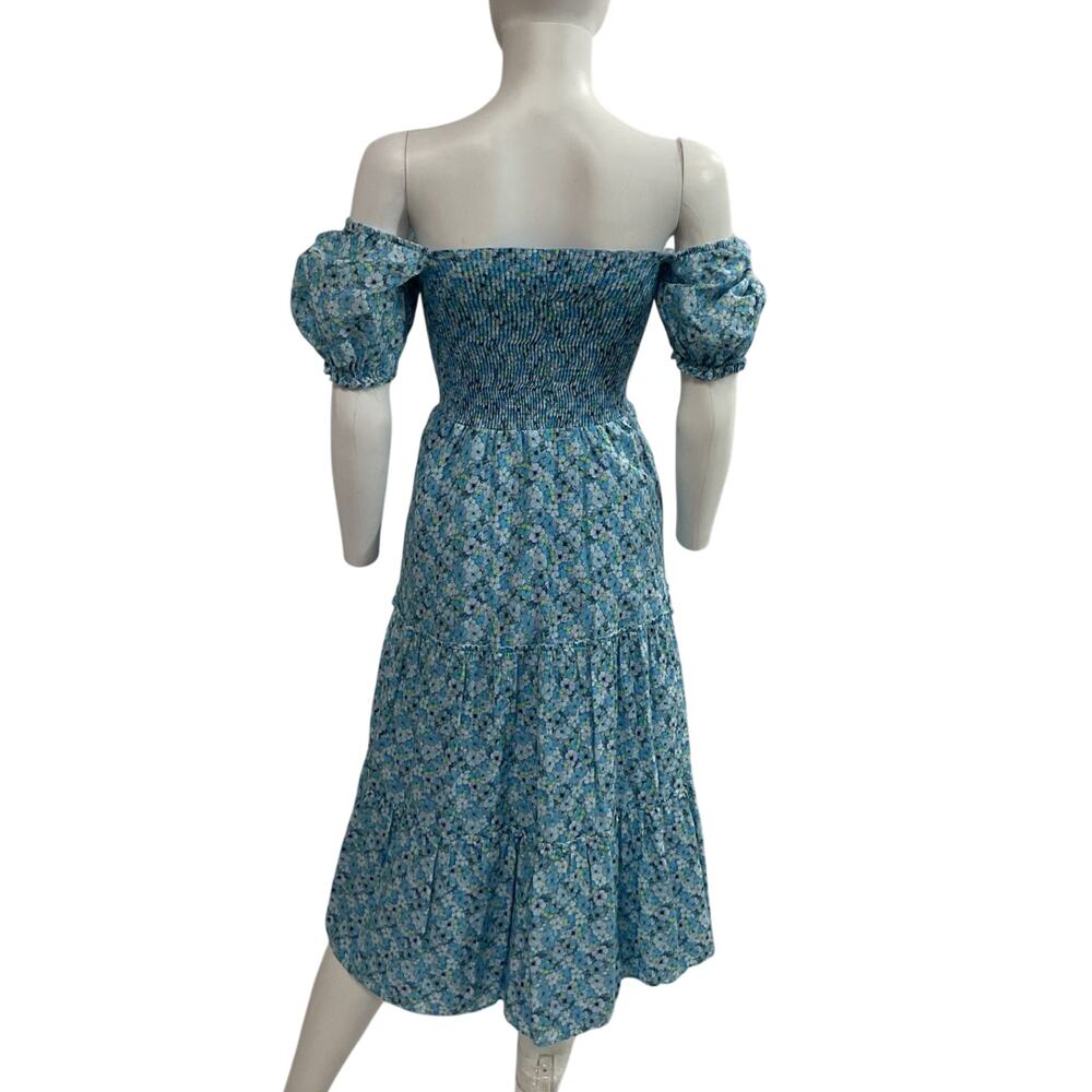 Peixoto Smocked Sky Jasmine Coco Midi Dress Size XS - Picture 3 of 5